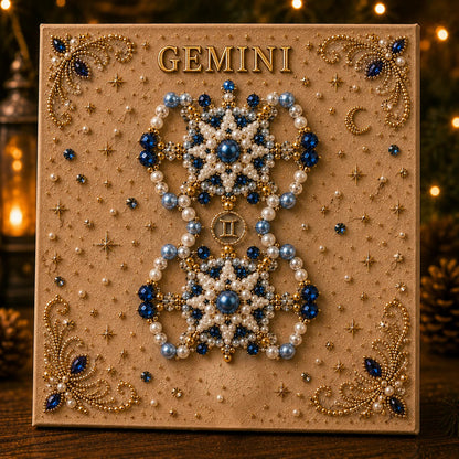 💫 Beginner-Friendly Zodiac Pearl Art DIY Kit  | Complete Craft Kit Included 💕