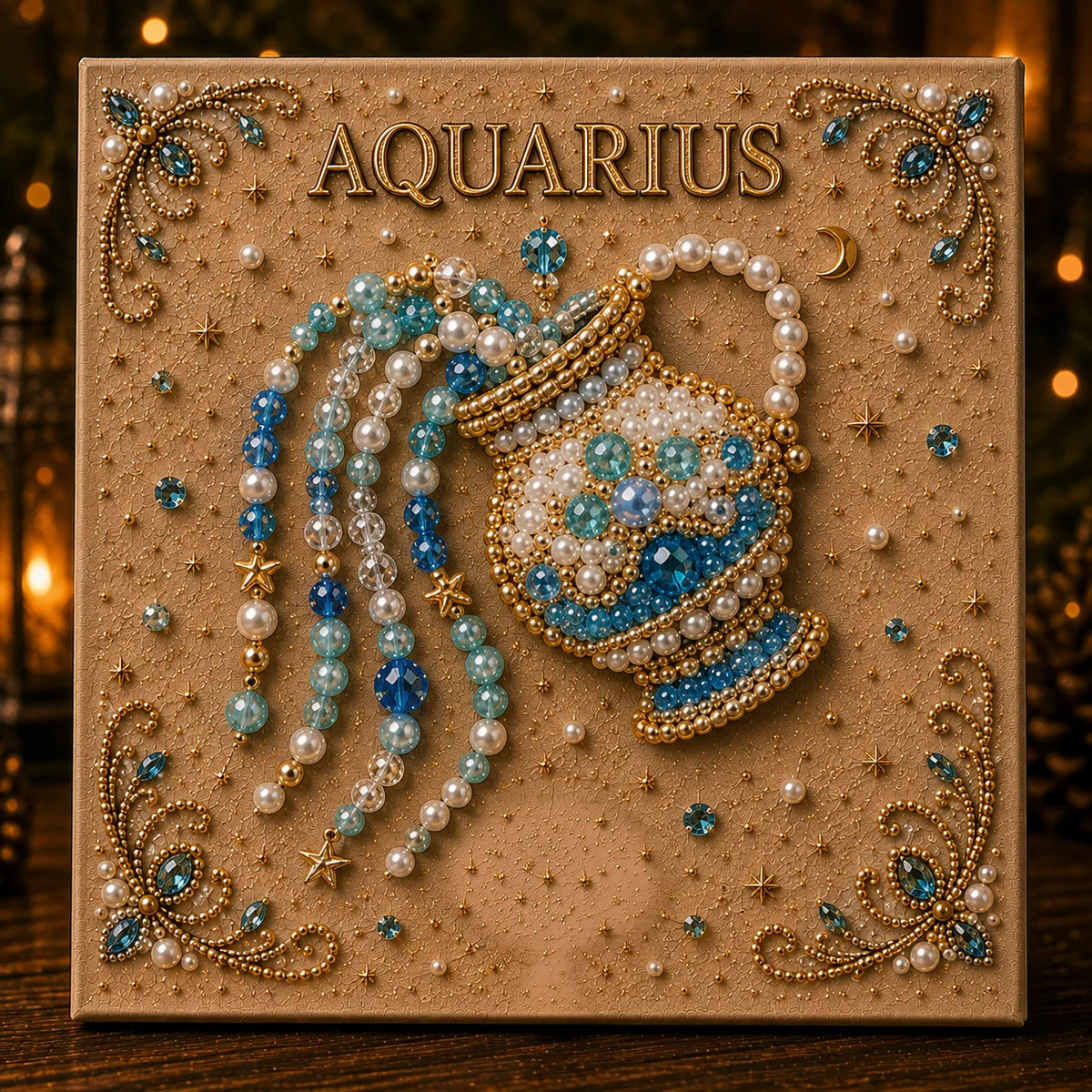 💫 Beginner-Friendly Zodiac Pearl Art DIY Kit  | Complete Craft Kit Included 💕
