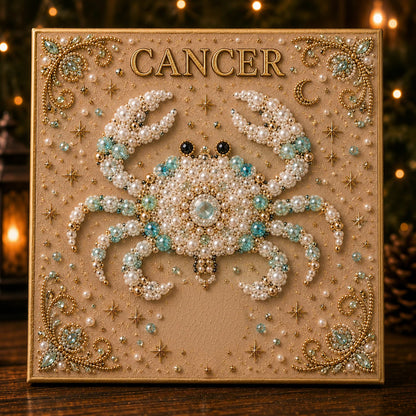 💫 Beginner-Friendly Zodiac Pearl Art DIY Kit  | Complete Craft Kit Included 💕