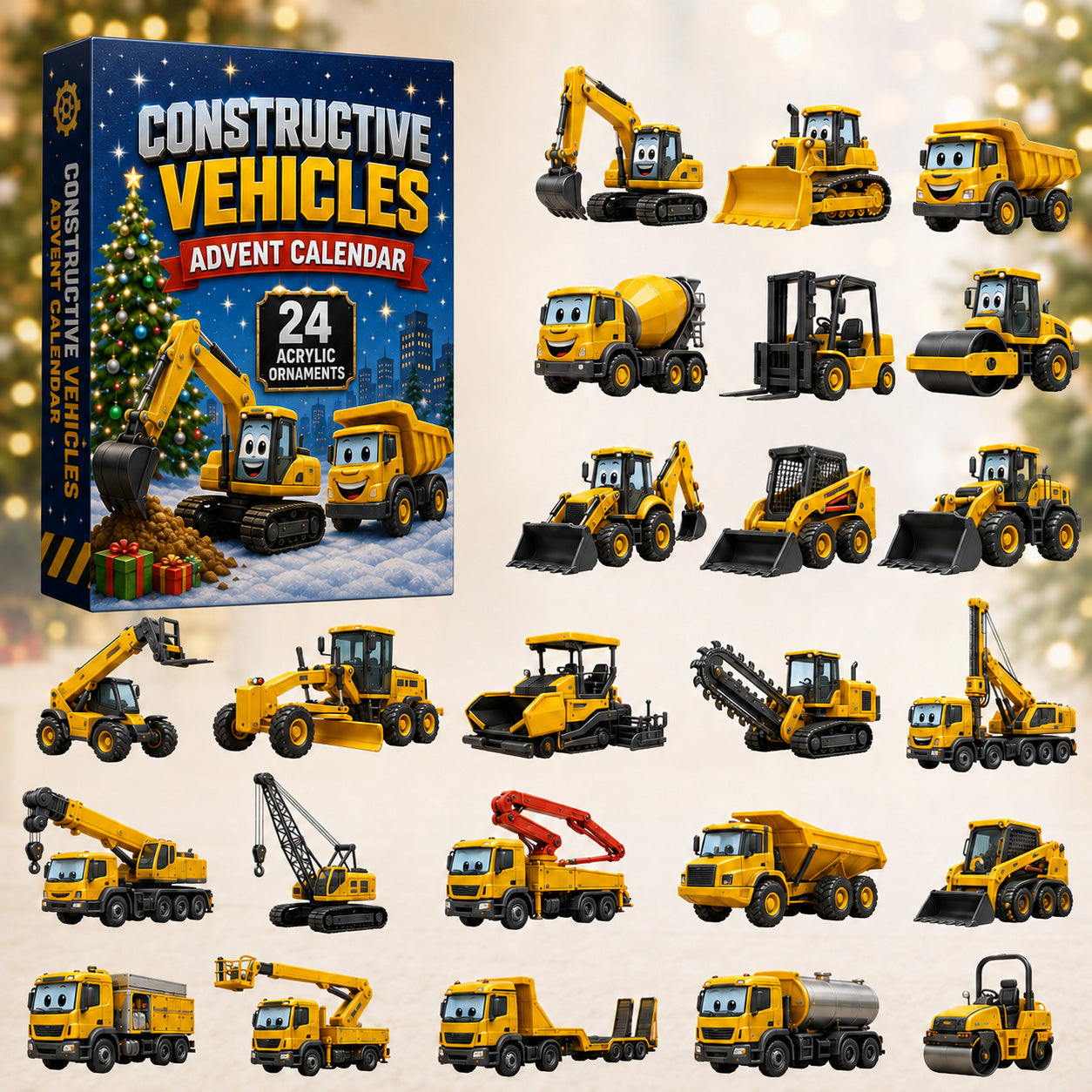 CHRISTMAS KICKOFF 49% OFF - Constructive Vehicles Advent Calendar 2026