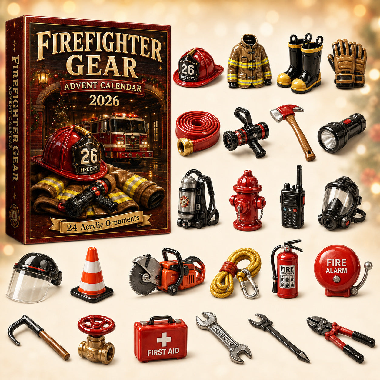 Firefighter Gear Advent Calendar 2026 - 24-Day Festive Countdown
