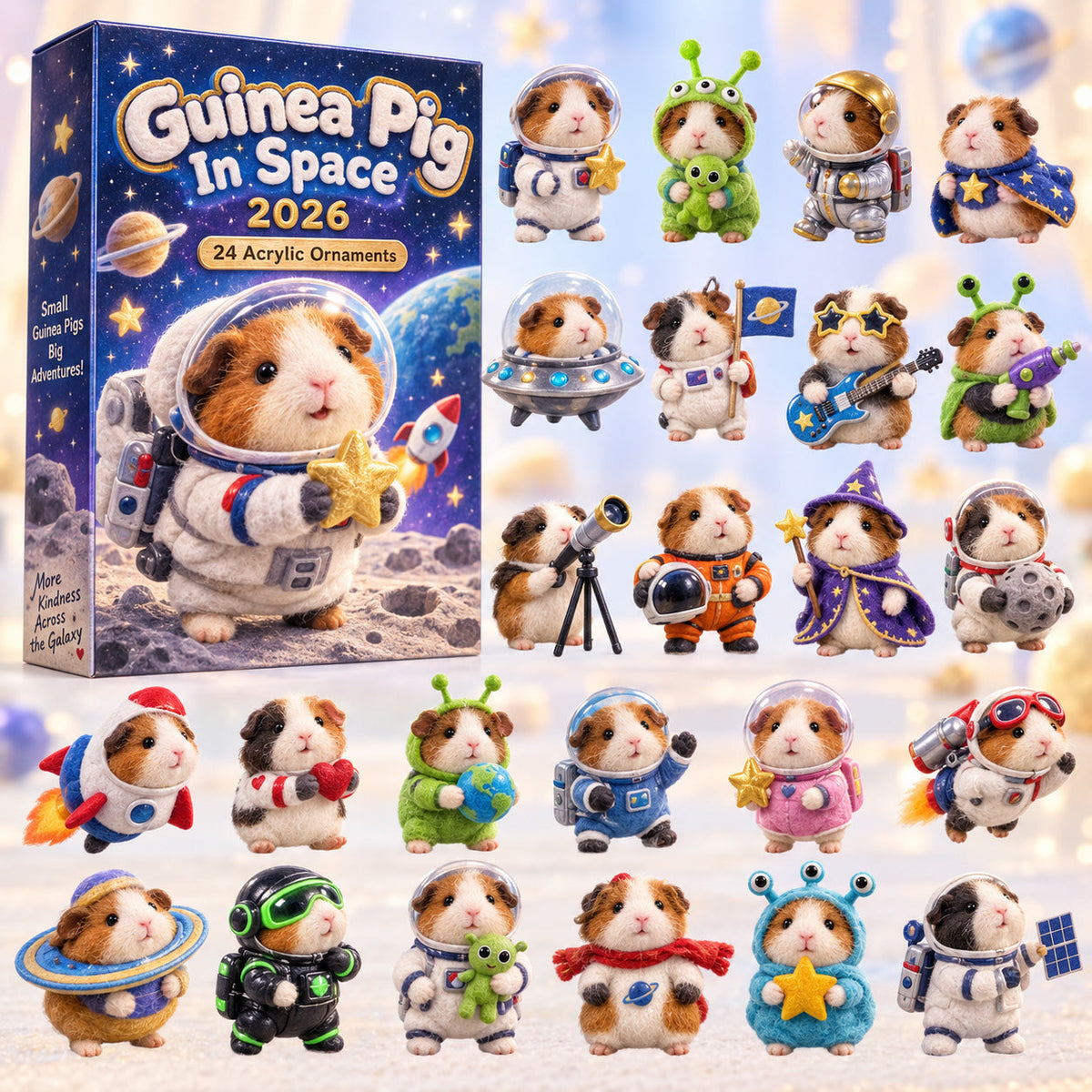 CHRISTMAS KICKOFF 49% OFF - Guinea Pig In Space Advent Calendar 2026