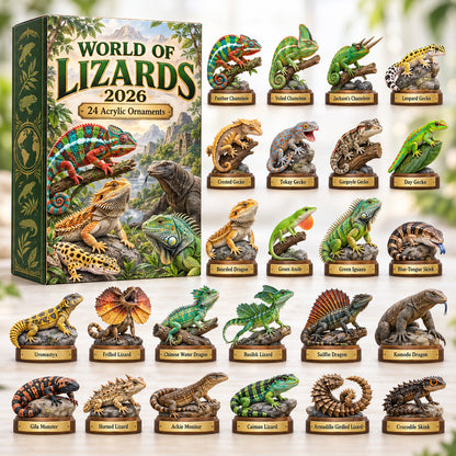 CHRISTMAS KICKOFF 49% OFF - World Of Lizards Advent Calendar 2026 - 24-Day Festive Countdown