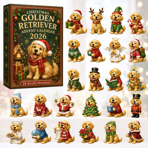 Golden Retriever Cosplay Advent Calendar 2026 – 24 Acrylic Charms