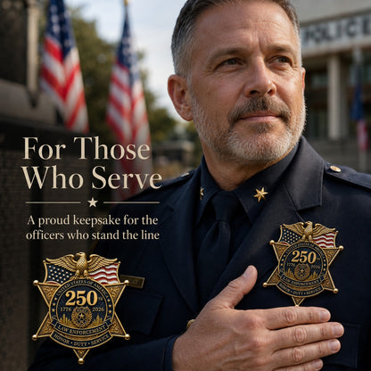 ⚡️Flash Sale 49% OFF - America 250 Law Enforcement Brooch