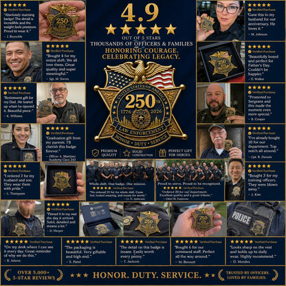⚡️Flash Sale 49% OFF - America 250 Law Enforcement Brooch