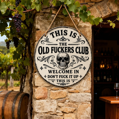 🎁Last Day 60% OFF - Vintage Funny Skull Hanging Sign