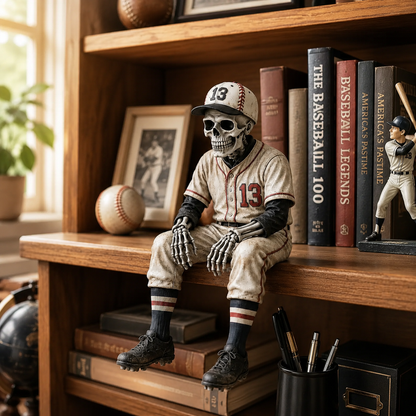 ⚾Last Day 60% OFF - Baseball Skeleton Shelf Sitter