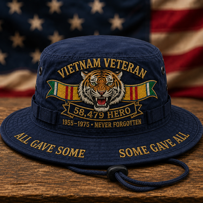 🔥 America 250th Celebration Sale: 50% OFF! 🎖️ Vietnam Veteran 58,479 Hero Boonie Hat