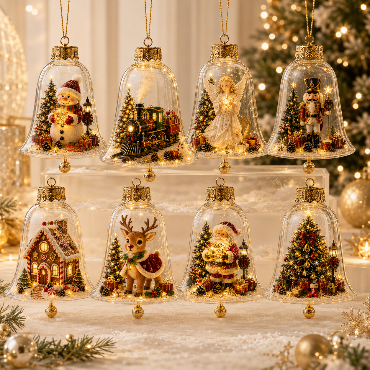 🔥Limited time 69% OFF -✨🎄 Glowing Christmas Story Ornament – Light-Up Mini Holiday Scene