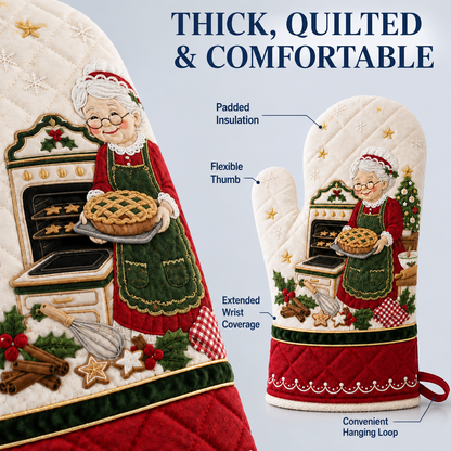 Limited time 49% OFF - Christmas Heat-Resistant Oven Mitt