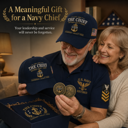 🇺🇸 The Chief – Retired U.S. Navy Chief Commemorative Cap & Honor Coin – Leadership • Legacy • Pride ⚓ – 🔥Buy 2 Get Free Shipping🚛