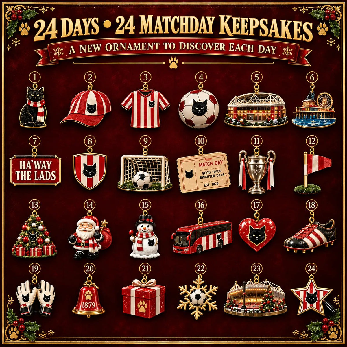 🎄 Ha’way the Lads! Football Christmas Advent Calendar