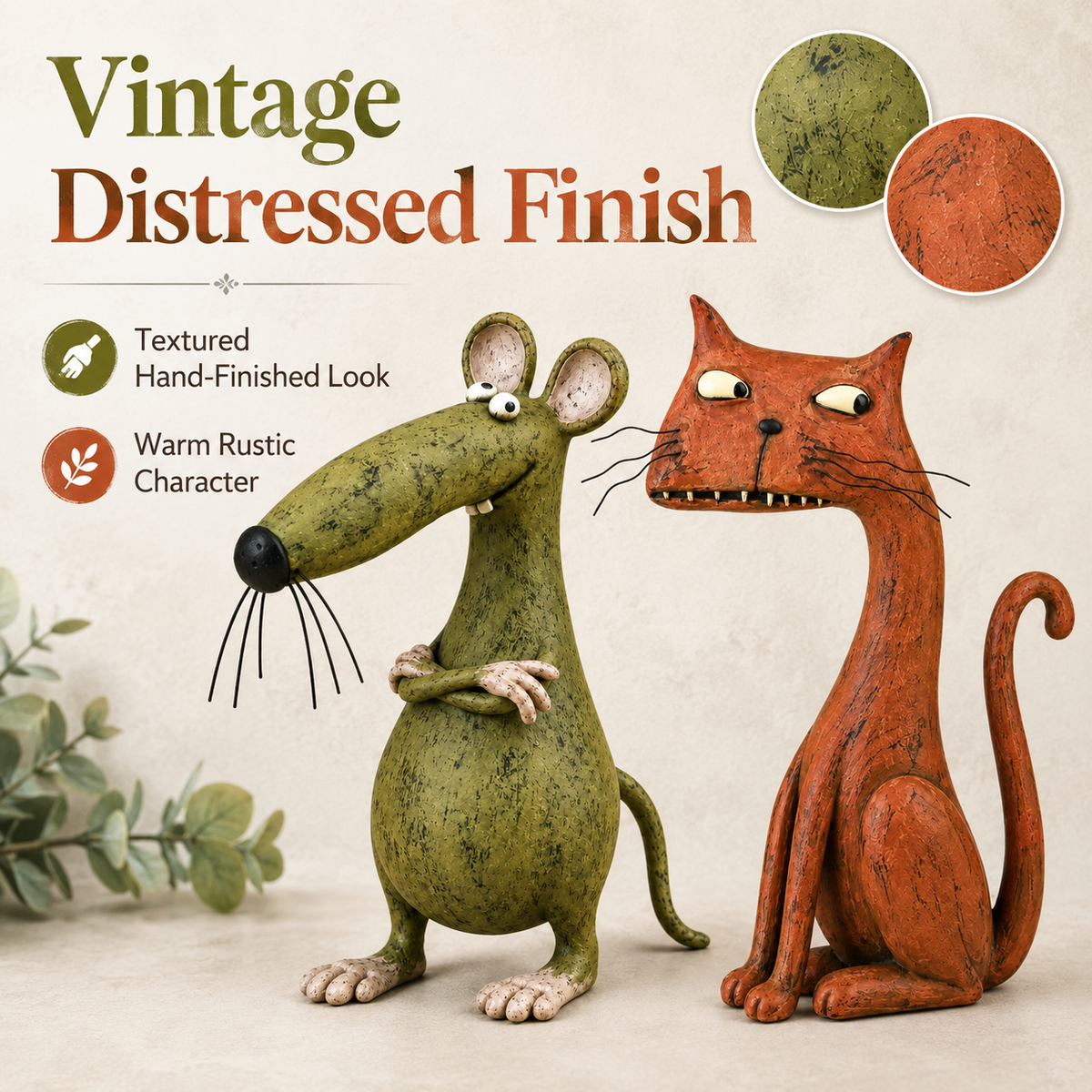 Animal figurine home decor