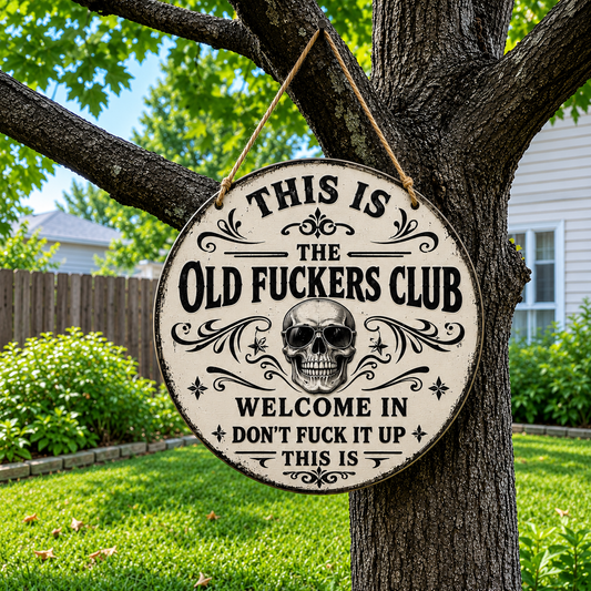 🎁Last Day 60% OFF - Vintage Funny Skull Hanging Sign