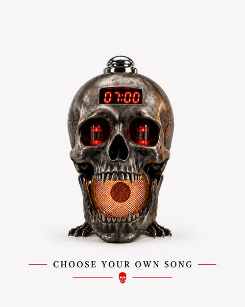 🔥 Skull Bluetooth Speaker & Digital Alarm Clock