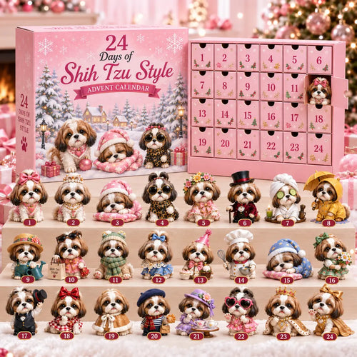 🐶 24 Days of Shih Tzu Christmas Advent Calendar 2026 – 24 Collectible Shih Tzu Surprises