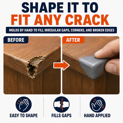 Steel Reinforced Epoxy Repair Putty for Metal Wood Concrete and PVC🛒