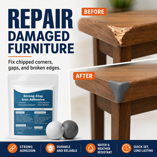 Steel Reinforced Epoxy Repair Putty for Metal Wood Concrete and PVC🛒