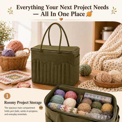 Personalized Crochet & Knitting Bag – Perfect Gift for Crafters
