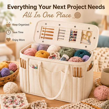 Personalized Crochet & Knitting Bag – Perfect Gift for Crafters