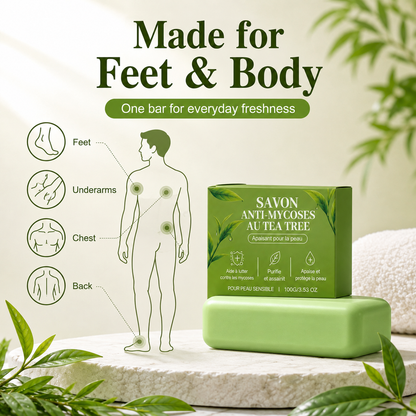 🌿 Tea Tree Deep-Cleansing Soap for Feet & Body 🧼🛒