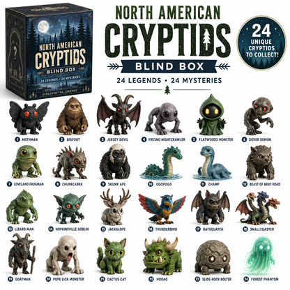 👁️ North American Cryptids Blind Box – 24 Legends, 24 Mysteries 👹