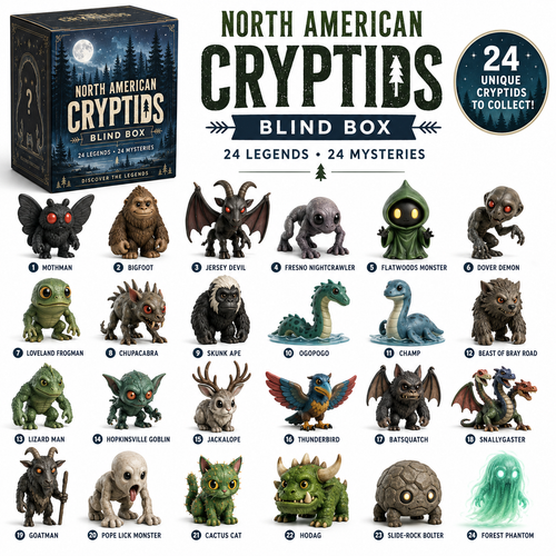 👁️ North American Cryptids Blind Box – 24 Legends, 24 Mysteries 👹
