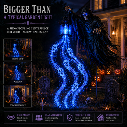 💀Today 49% OFF💀Halloween Soul Harvester Animated Garden Light🏚️