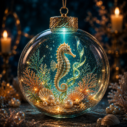 💙✨Ocean Series Illuminated 3D Model Decorations