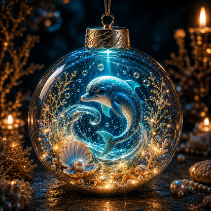 💙✨Ocean Series Illuminated 3D Model Decorations
