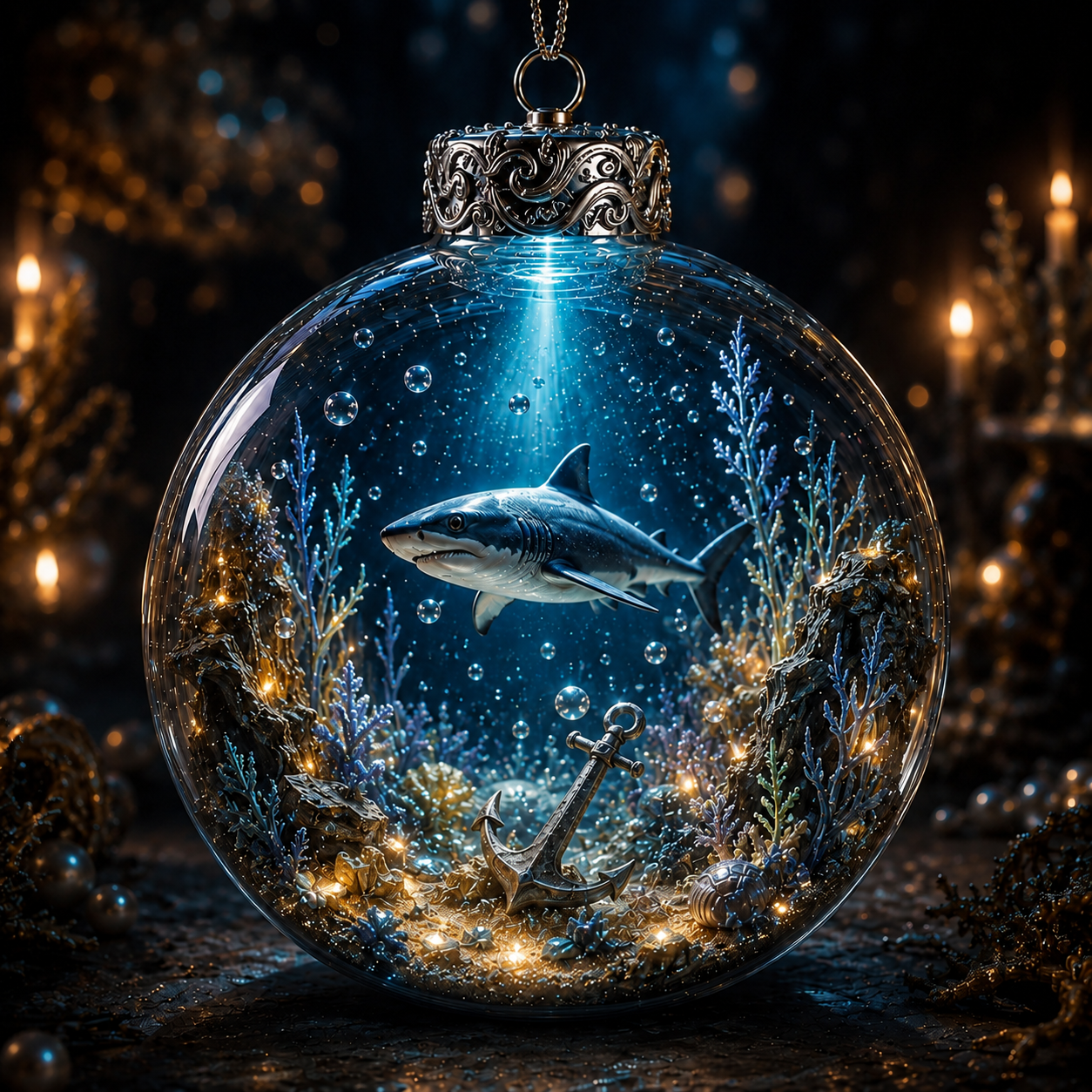 💙✨Ocean Series Illuminated 3D Model Decorations