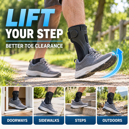 🦶 AFO Foot Drop Support Brace – Toe Lift Ankle Foot Support 🚶！！！