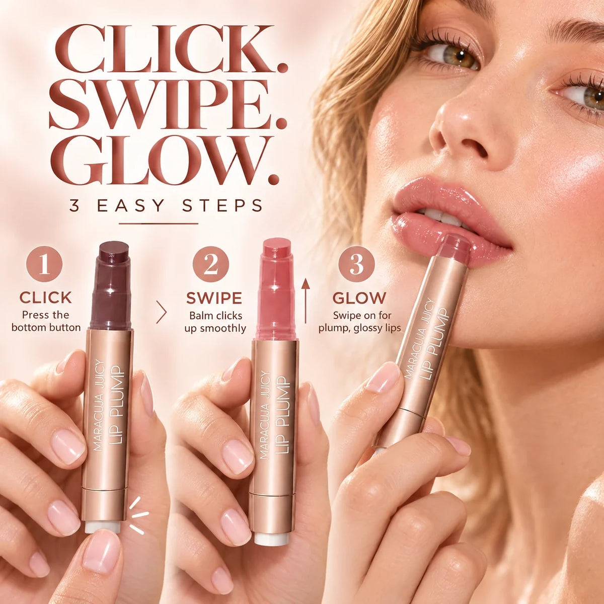 Juicy Lip Plump Balm – Glossy Buildable Lip Color
