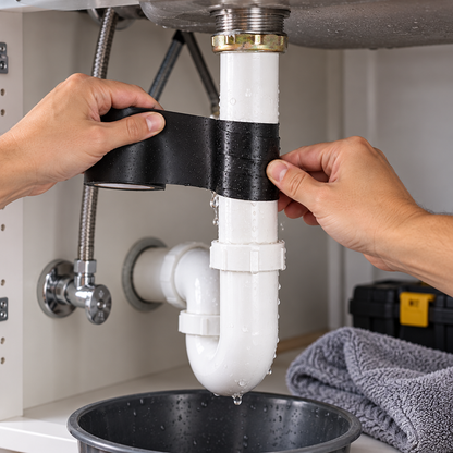 Instant Waterproof Pipe Leak Repair Tape – Heavy-Duty PVC Seal Patch for Cracks & Holes