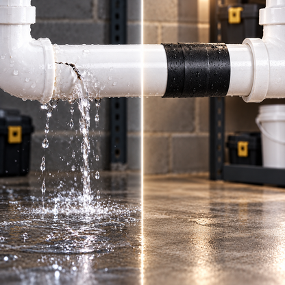 Instant Waterproof Pipe Leak Repair Tape – Heavy-Duty PVC Seal Patch for Cracks & Holes
