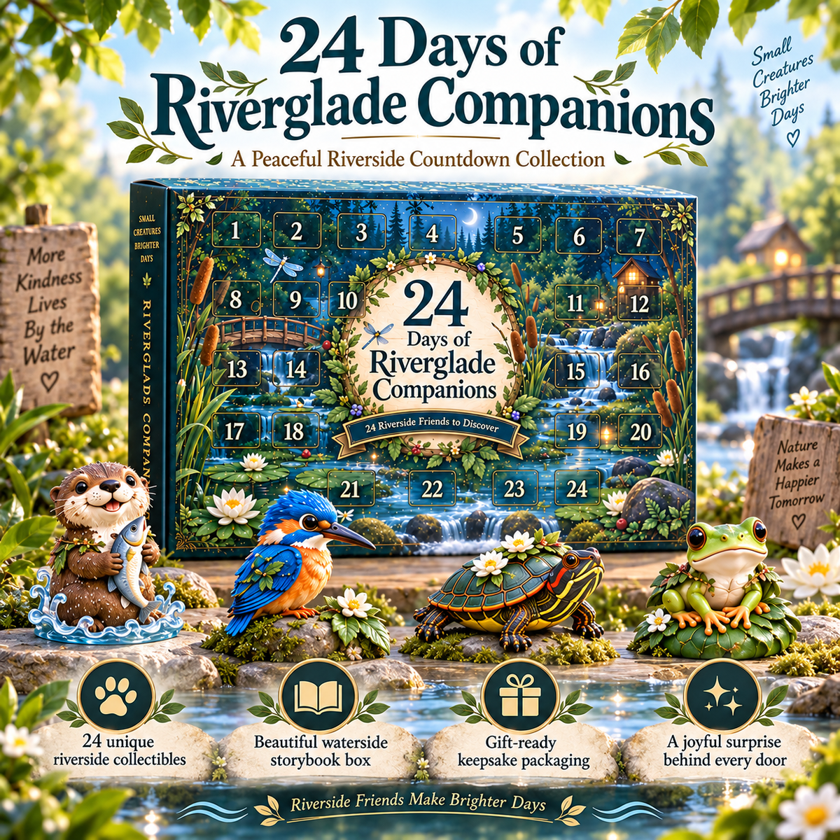 ✨ 2026 24-Day Enchanted Forest Advent Calendar – 24 Magical Collectible Figurines 🎁