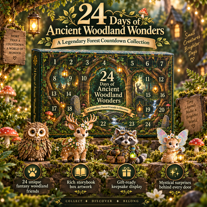 ✨ 2026 24-Day Enchanted Forest Advent Calendar – 24 Magical Collectible Figurines 🎁