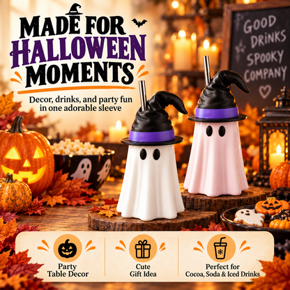 🔥Spooky Sips Ghost Drink Sleeve