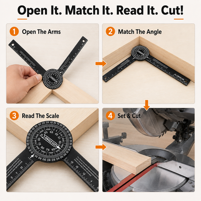 🔥Aluminum miter saw protractor