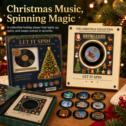 🎄 Christmas Vinyl Player – Let It Spin