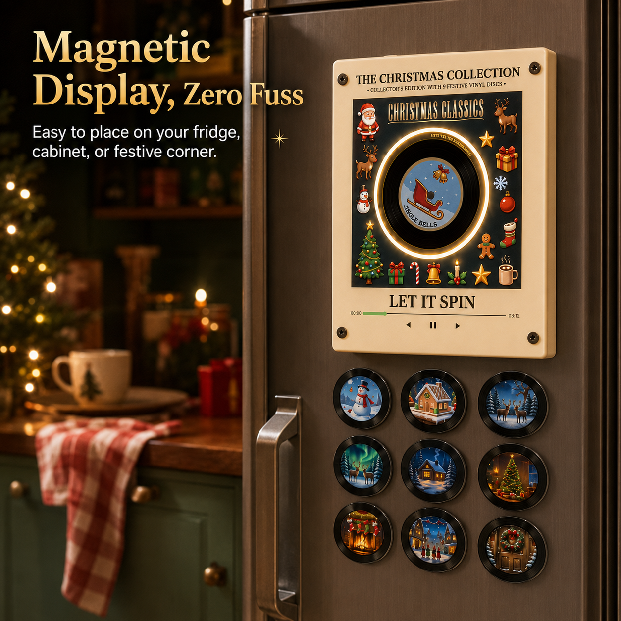 🎄 Christmas Vinyl Player – Let It Spin
