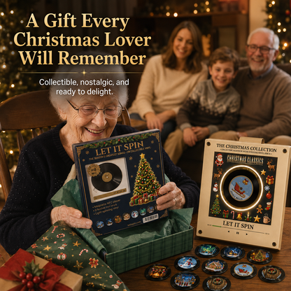 🎄 Christmas Vinyl Player – Let It Spin