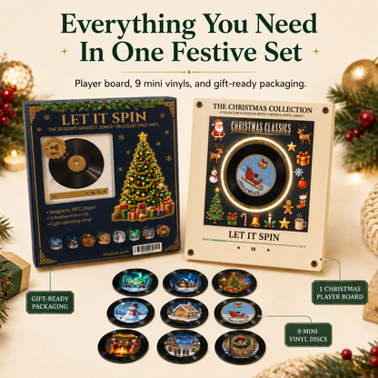 🎄 Christmas Vinyl Player – Let It Spin