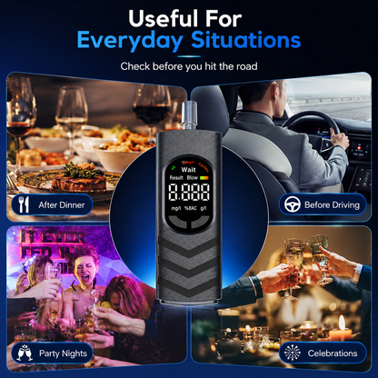 🚕Rechargeable Digital Alcohol Tester with Voice Broadcast