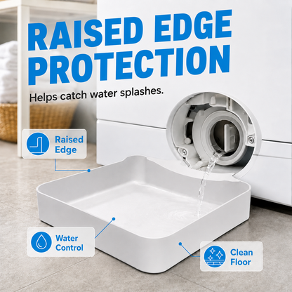 🧺 Washing Machine Drip Tray | Laundry Floor Protection Pan