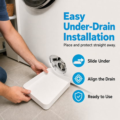 🧺 Washing Machine Drip Tray | Laundry Floor Protection Pan