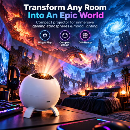 🌌 50% OFF Immersive Fantasy Room Projector – Transform Your Gaming Room in Seconds 🎮