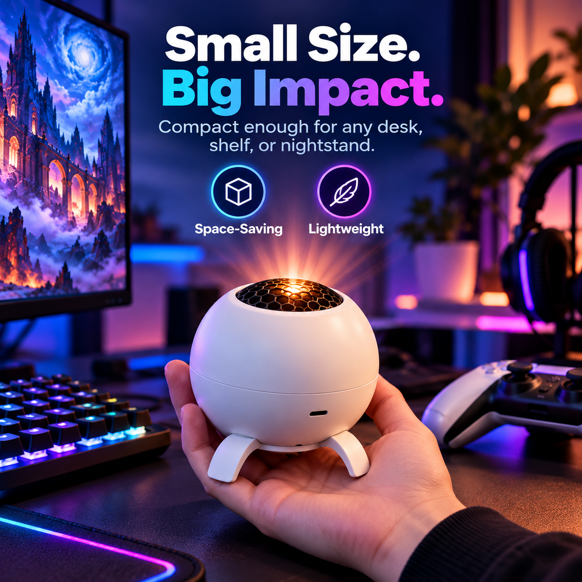 🌌 50% OFF Immersive Fantasy Room Projector – Transform Your Gaming Room in Seconds 🎮