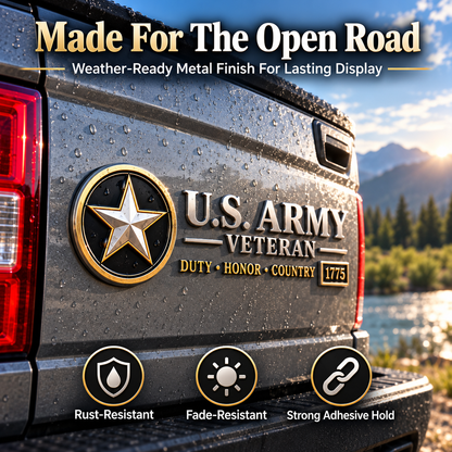 🎖️ 50% OFF Veteran Vehicle Emblem – Honor Their Service With Pride 🇺🇸